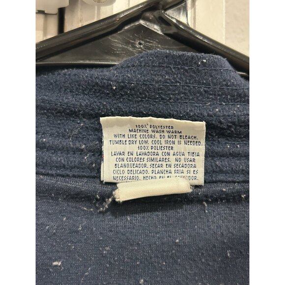 Vintage Puritan Navy Blue Robe With Red Accent Piping SZ One Size Fits All - Picture 6 of 8